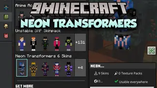 Neon Transformers Skin Pack (26.x, 1.21) – Futuristic Battle Robot Suits
