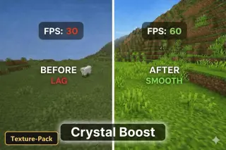 Crystal Boost (26+, 1.21) – MCPE/Bedrock Texture Pack