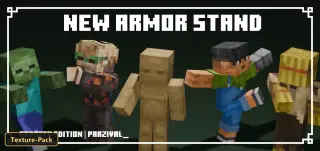 New Armor Stand Revamped (26+, 1.21) – MCPE/Bedrock Texture Pack