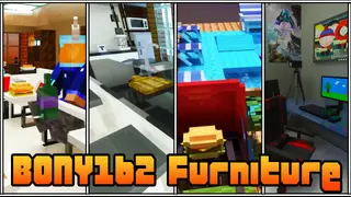 BONY162 Furniture Addon (1.21, 1.20) – MCPE/Bedrock Mod