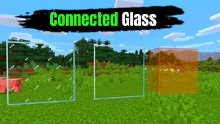 Connected Glasses Texture Pack (26.x, 1.21) – MCPE/Bedrock