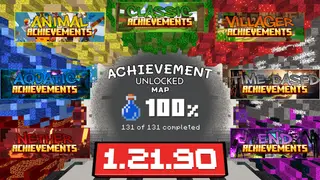 Achievement Unlocked Map (26.x, 1.21) – MCPE/Bedrock