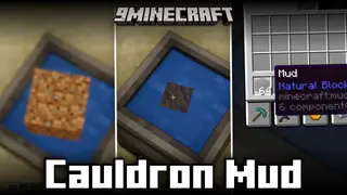 Cauldron Mud Mod (26.2, 1.21.1) – Throw Dirt Into Cauldron To Produce Mud Blocks