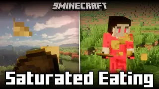 Saturated Eating Mod (26.2, 1.21.11) – Lets You Eat Until Your Saturation Is Full