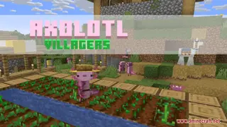 Axolotl Villagers Resource Pack (26.2, 1.20.1) – Texture Pack