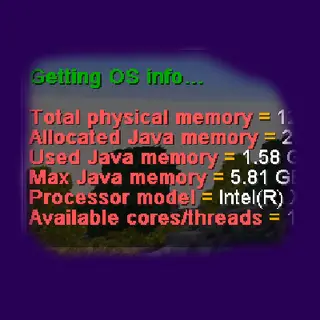 Total Server (Hosting) OS Info