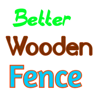 Better Wooden Fence [Stripped Log version]