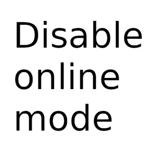 Disable online mode