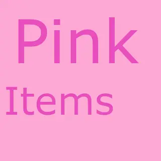 Pink items
