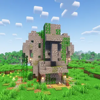 Old Villager Statue