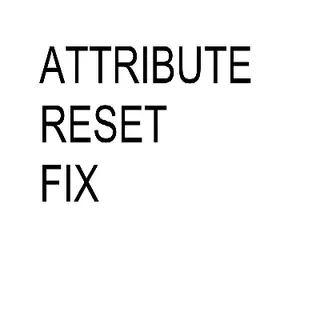 Attribute Reset Fix Forge
