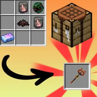 Blood Staff Recipe(Iron's Spells)