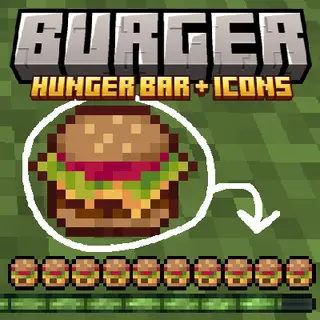 Burger Hunger Bar + Icons