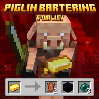 Piglin Bartering for JEI