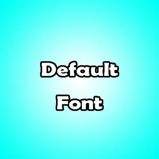 Default Font