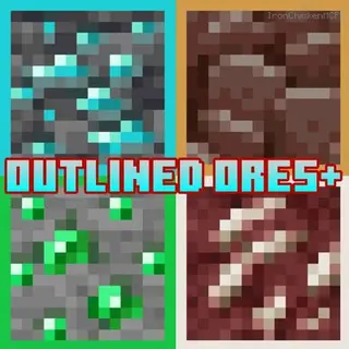 Outlined Ores by IronChickenMCPE