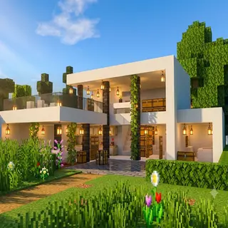 Modern Luxury Villa Survival House | Hardcore | Achievements Enabled