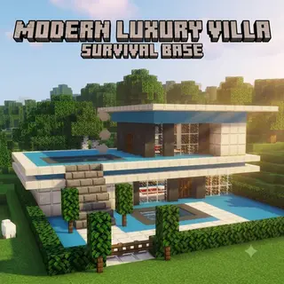 Modern Luxury Villa Survival House | Day 0 Ready | Hardcore | Achievements Enabled