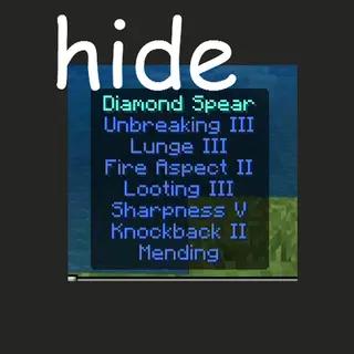 Compact Item Popup | Hide Enchantment Names