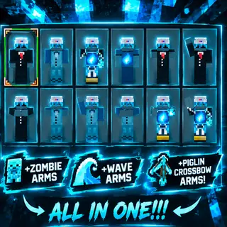 Cyan's Ultimate Skinpack (Zombie-Crossbow-Raise Arms)