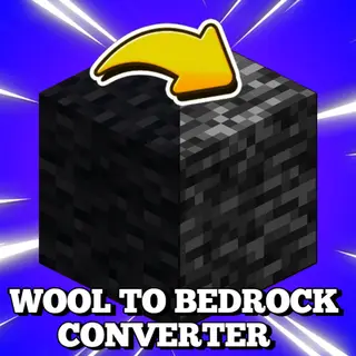 Black Wool to Bedrock Converter