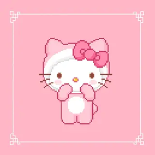 Hello kitty animated totem with A&S, JA, HMi & others