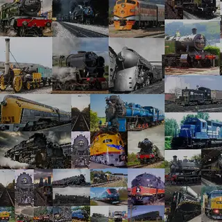 train paintings