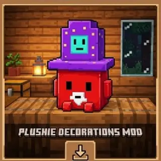 Red block plush