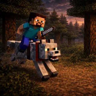 rideable wolf, chicken, and monster