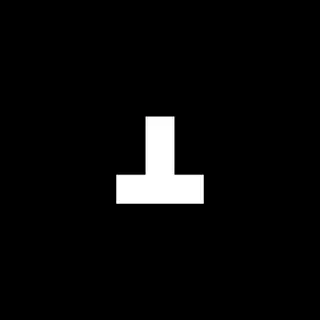 Upside down T crosshair