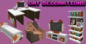 Cat Decorations Furni AddOn| Minecraft Furniture Mod
