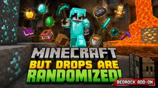 Minecraft But Drops Are Randomized Addon for MCPE 26.30