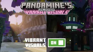 PandaMine Vibrant Visuals Unlocker Texture Pack for MCPE