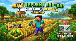 Lynx Simple AutoReplant Addon for Minecraft Bedrock 26.50
