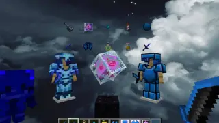 Blue Anime PvP UI Texture Pack for Minecraft Bedrock 26.50