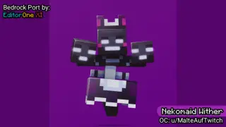 Nekomaid Wither Texture Pack for Minecraft Bedrock 26.50