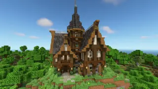 Medieval Fantasy House Map for Minecraft Bedrock 26.50