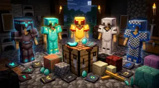 Armor Trim Crafting Recipes Addon for MCPE 26.50
