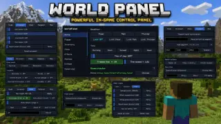 World Panel Addon for Minecraft Bedrock 26.50
