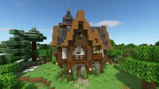 Medieval Survival House Map for Minecraft Bedrock 26.50