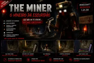 The Miner — O Mineiro da Escuridão Addon for MCPE 1.21.30