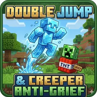 Safe Creeper and Double Jump Addon for MCPE 26.10