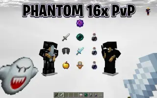 Phantom Clean PvP Texture Pack for Minecraft