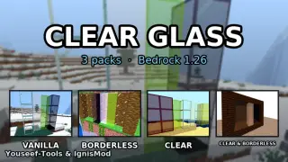 Clear & Borderless Glass Texture Pack for Minecraft