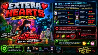Extra Hearts Add-on for Minecraft