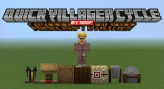 Quick Villager Trade Cycle Addon for MCPE 1.21.130