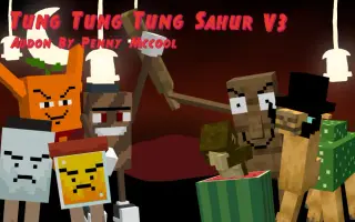 Tung Tung Tung Sahur Addon for Minecraft Bedrock 1.21.130