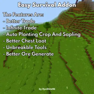 Easy Survival Addon for Minecraft Bedrock