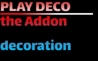 Play Deco Generation 1 Addon for Minecraft Bedrock 1.21.90