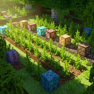 Minerals in Plants Addon for Minecraft Bedrock 1.21.70